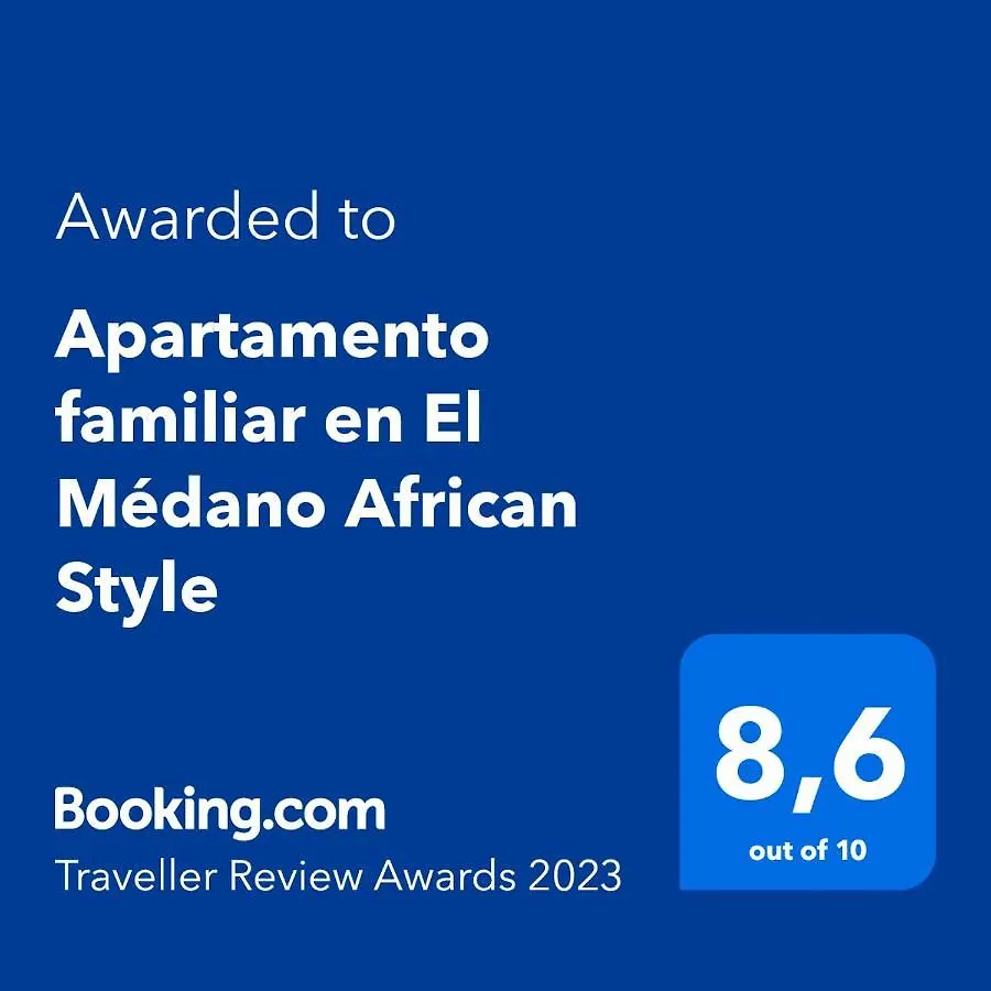Apartamento familiar en El Médano African Style Apartamento